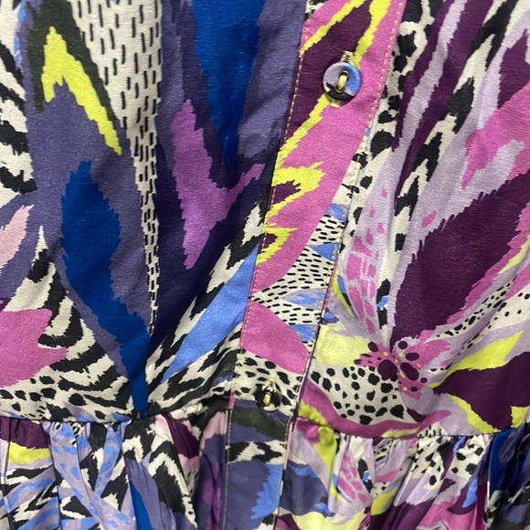 Marie Oliver Natalie dress pinks purples blues 4/6 - Picture 6 of 14